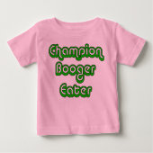 Champion Booger Eater Baby Kleinkind Säugling T - Baby T-shirt (Vorderseite)
