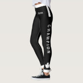 Champion Canadian White Maple on Black (Kruste) Leggings (Links)