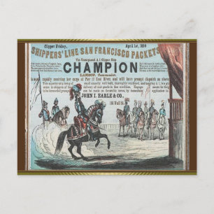 Champion Clipper Sailing Postkarte