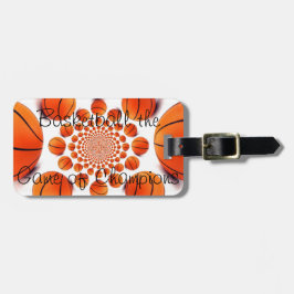 Champion Court Vision: Basketball Spiel der Champs Gepäckanhänger