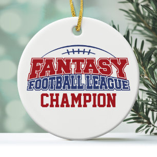 Champion der Fantasy Football League Keramikornament