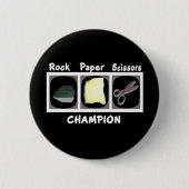 Champion der Rock Paper Scissors Button (Vorderseite)