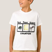 Champion der Rock Paper Scissors T-Shirt (Vorderseite)
