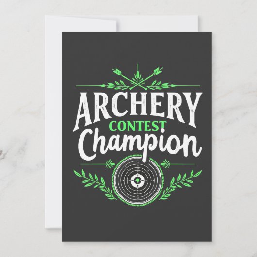Champion des Bogenwettbewerbs Bow and Arrow Ankündigung (Vorderseite)