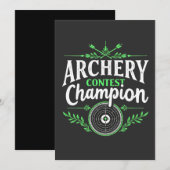 Champion des Bogenwettbewerbs Bow and Arrow Ankündigung (Vorne/Hinten)