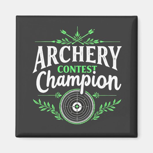 Champion des Bogenwettbewerbs Bow and Arrow Magnet (Vorne)