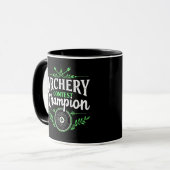 Champion des Bogenwettbewerbs Bow and Arrow Tasse (Vorderseite Links)