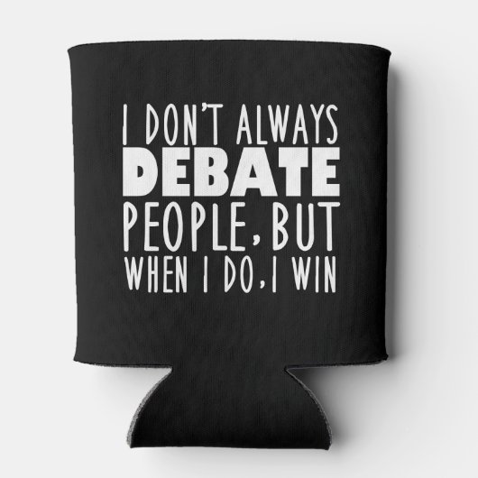 Champion des Funny Debate-Teams Dosenkühler (Rückseite)