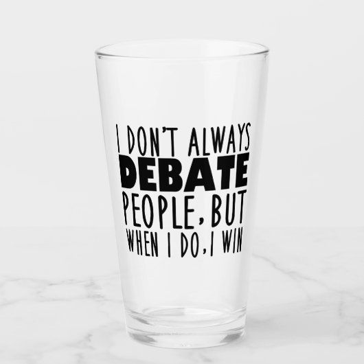 Champion des Funny Debate-Teams Glas (Vorderseite)