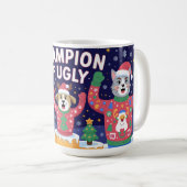 Champion des hässlichen Weihnachtspullovers Kaffeetasse (VorderseiteRechts)