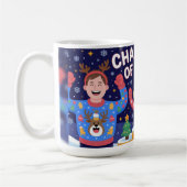 Champion des hässlichen Weihnachtspullovers Kaffeetasse (Links)