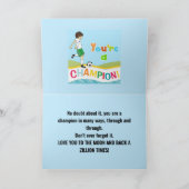 CHAMPION ERMUTIGUNGSKARTE FÜR KINDER DANKESKARTE (Innenseite)