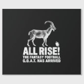 Champion Fantasy Football Goat Geschenk Geschenkpapier (Flach)