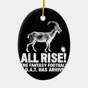 Champion Fantasy Football Goat Geschenk Keramik Ornament