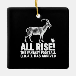 Champion Fantasy Football Goat Geschenk Keramikornament