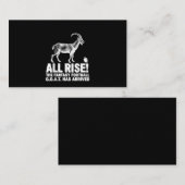 Champion Fantasy Football Goat Geschenk Visitenkarte (Vorne/Hinten)