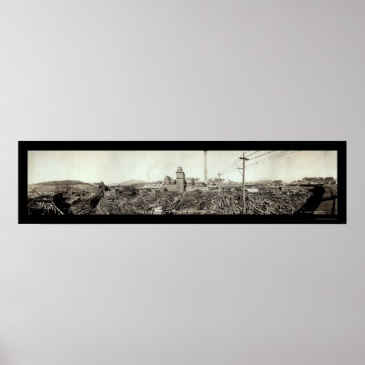 Champion Fibre Lumber Foto 1910 Poster (Vorne)
