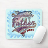 Champion Fishing Vater individuelle Name Mousepad (Mit Mouse)