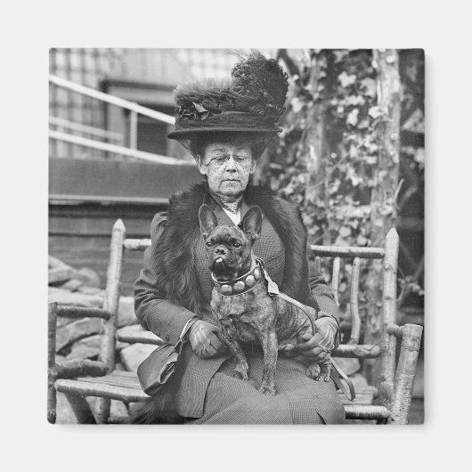 Champion French Bulldog in den 20er Jahren Magnet (Vorne)