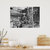 Champion French Bulldog in den 20er Jahren Poster (Küche)