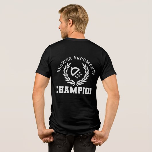 Champion für Duschargumente Tri-Blend Shirt (Rückseite voll)