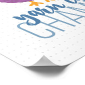 Champion für lila & Blue Yarn Poster (Ecke)