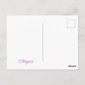 Champion für lila & Blue Yarn Postkarte (Rückseite)