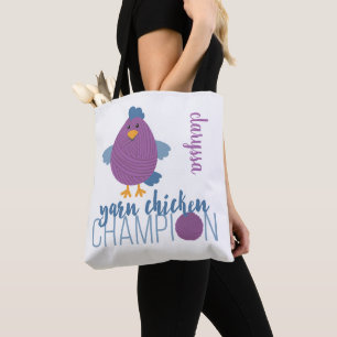 Champion für lila & Blue Yarn Tasche