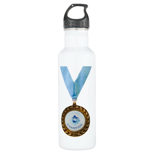 Champion für Wassersicherheit Weißwasserflasche Edelstahlflasche (Vorderseite)