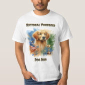 Champion Golden Retriever Glitzern mit Trophäe T-Shirt (Vorderseite)