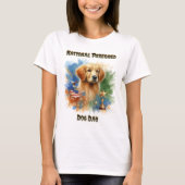 Champion Golden Retriever Glitzern mit Trophäe T-Shirt (Vorderseite)