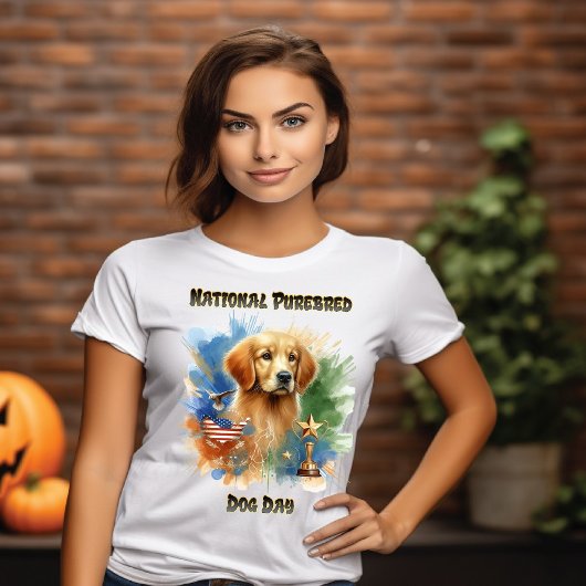 Champion Golden Retriever Glitzern mit Trophäe T-Shirt