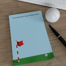 Champion Golfing Vater Blue und Green Post - Anmer Post-it Klebezettel