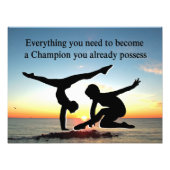 CHAMPION GYMNAST FOTODRUCK (Vorne)