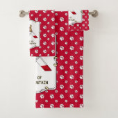 Champion King of the Berg Hund Agility lustig Badhandtuch Set (Insitu)