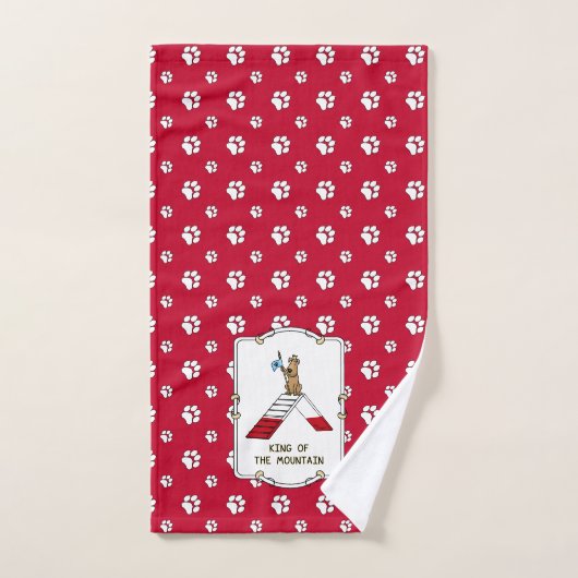 Champion King of the Berg Hund Agility lustig Badhandtuch Set (Handtuch)