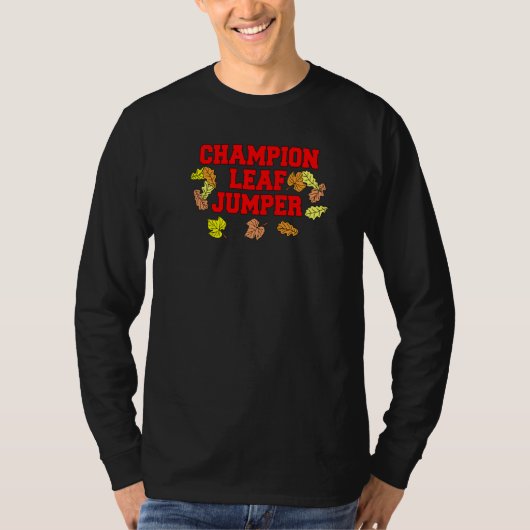 Champion Leaf Jumper Verlasse Herbstsaison T-Shirt (Vorderseite)