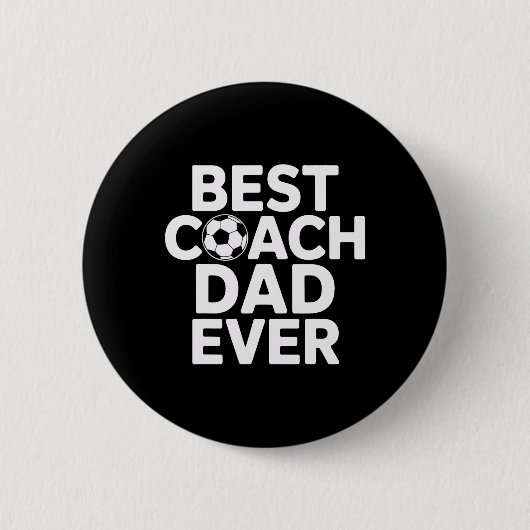 Champion Mentor Best Coach Dad Ever Fußballtrainer Button (Vorderseite)