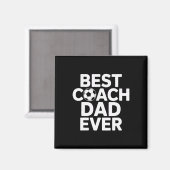 Champion Mentor Bester Coach Dad Ever Fußballtrain Magnet (Vorderseite/Rückseite)