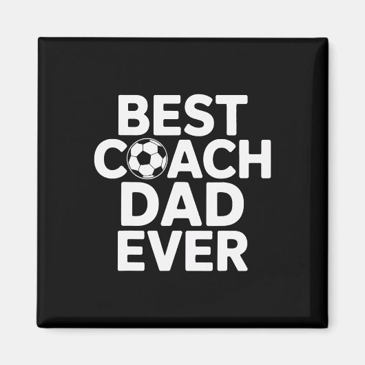 Champion Mentor Bester Coach Dad Ever Fußballtrain Magnet (Vorne)