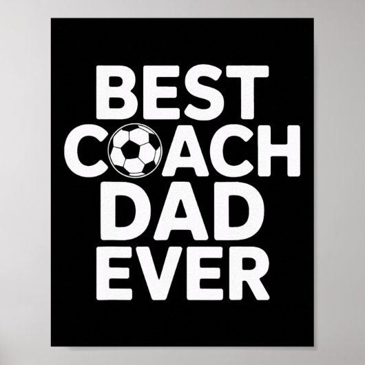Champion Mentor Bester Trainer Dad Ever Fußballtra Poster (Vorne)
