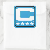 Champion Patch - CAR Blue Aufkleber (Tasche)