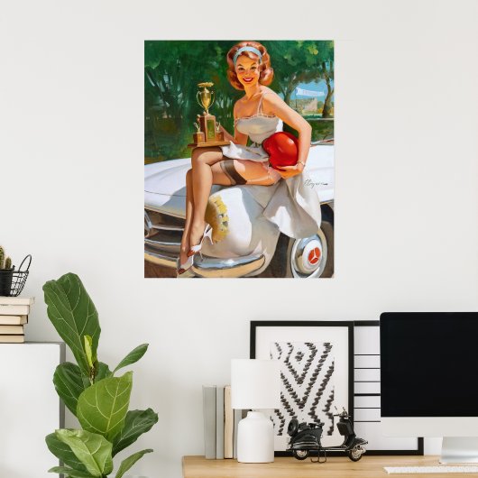 Champion Pin Up Poster (Heimbüro)