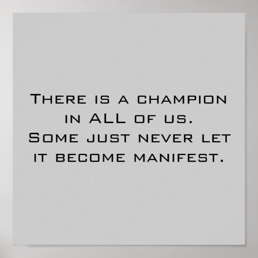 Champion Poster (Vorne)