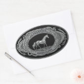 Champion Rodeo Clown Western Buckle Ovaler Aufkleber (Umschlag)