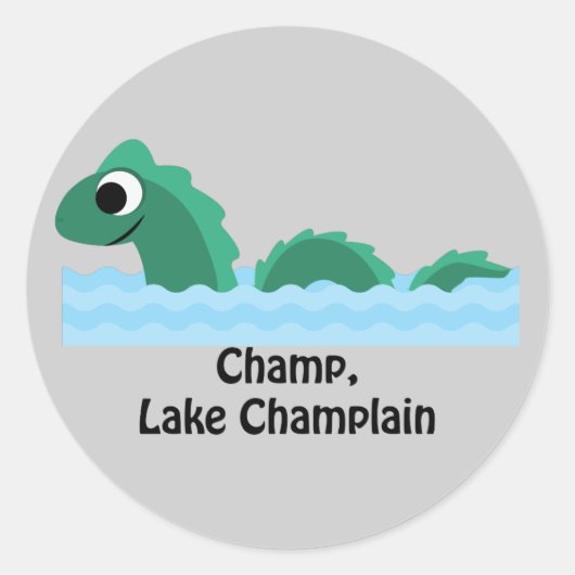 Champion, See Champlain Runder Aufkleber (Vorderseite)