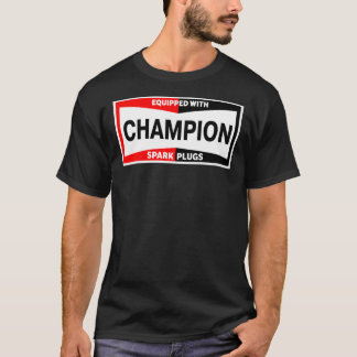Champion Spark Plugs Vintage Graphic Design Digita T-Shirt