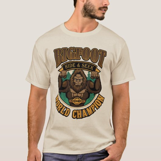 Champion-T - Shirt Bigfoot Hide & Seek (Vorderseite)