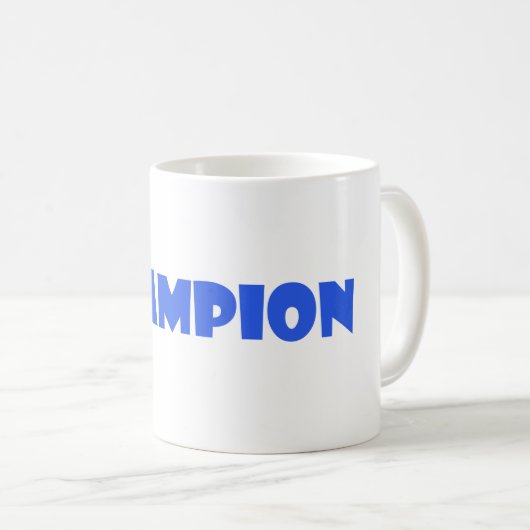 Champion-Tasse Kaffeetasse (VorderseiteRechts)
