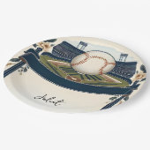 Champion Team Ball Field Baseball Brautparty Pappteller (Schrägansicht)